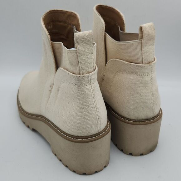 Dolve Vita Sandstone Rielle Ankle Combat Booties Chunky Lug Sole - Picture 6 of 10